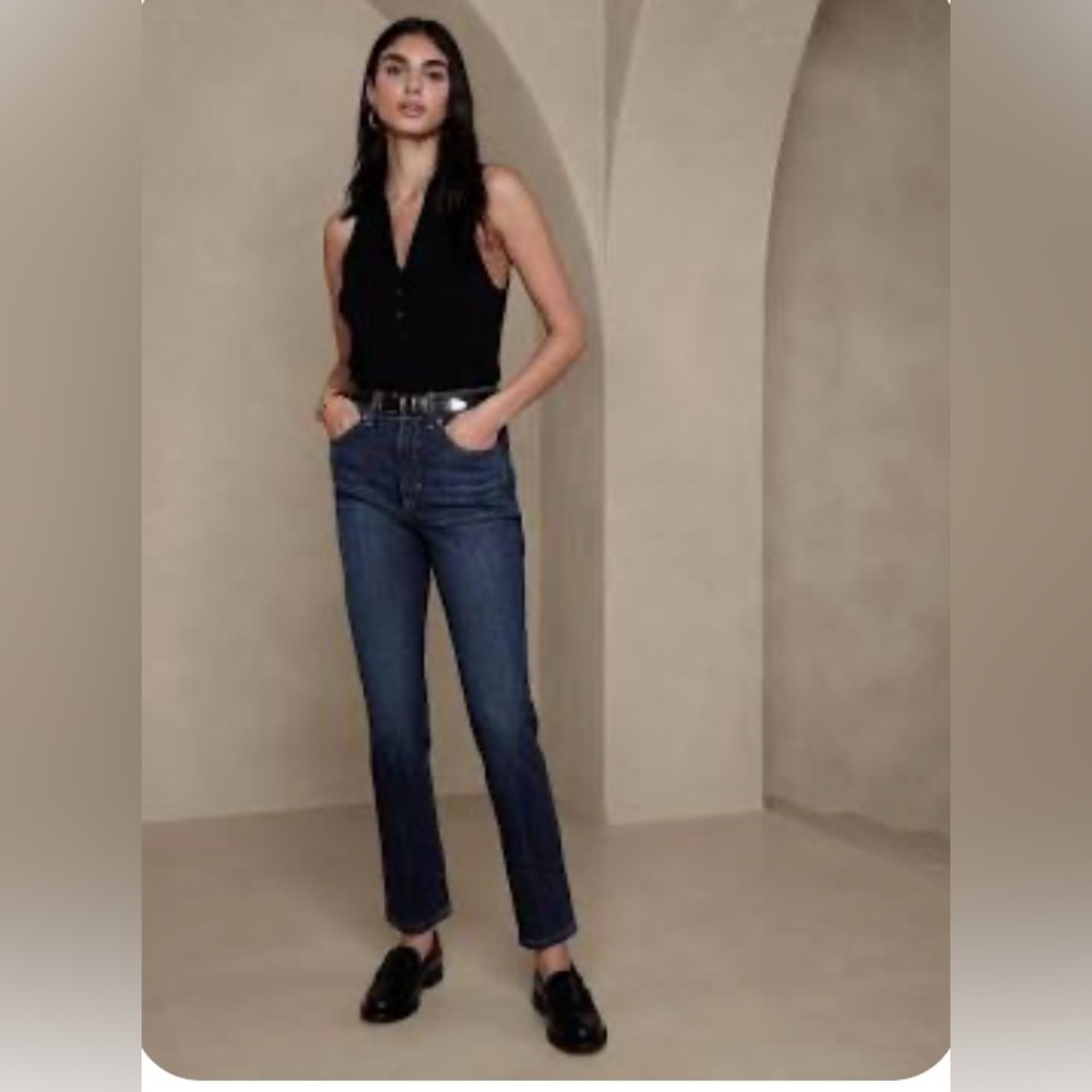 Banana Republic High Rise Blue Jeans Classic Style